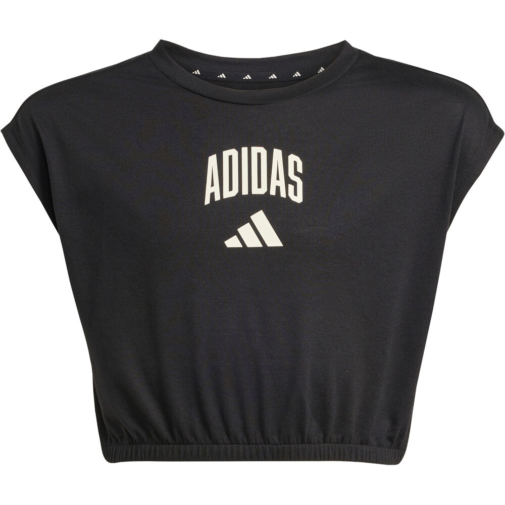 adidas camiseta manga corta niña COLLEGIATE NEGRO vista detalle