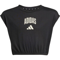 adidas camiseta manga corta niña COLLEGIATE NEGRO vista detalle