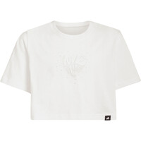 adidas camiseta manga corta niña EVERYDAY GLAMPED GRAPHIC BLANCO 04