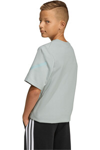 adidas camiseta manga corta niña Z.N.E. AZUL vista trasera