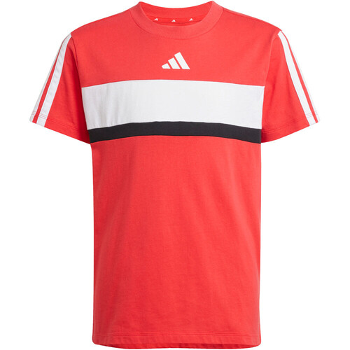 adidas camiseta manga corta niño 3 STRIPES ROSA