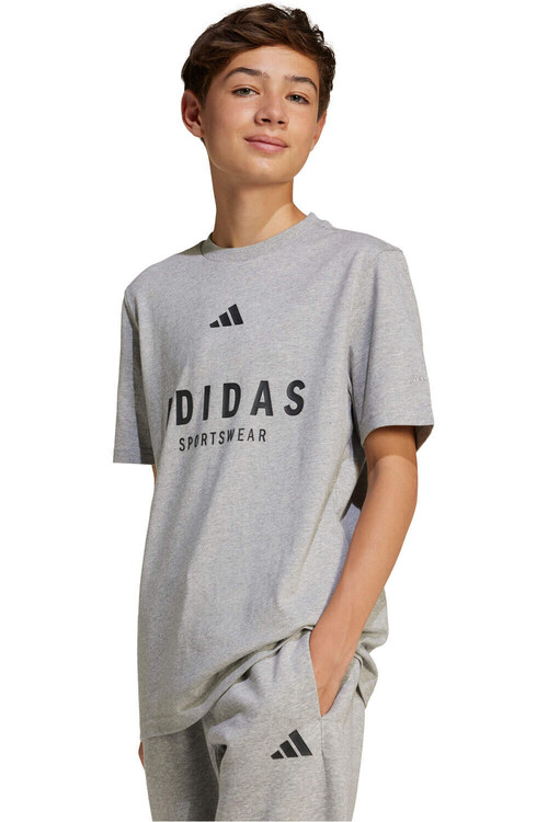 adidas camiseta manga corta niño ALLSZN GFX GRIS