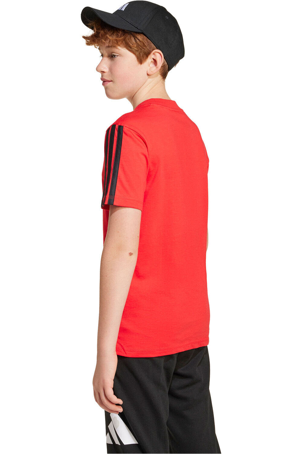 adidas camiseta manga corta niño ESSENTIALS ROSA vista trasera