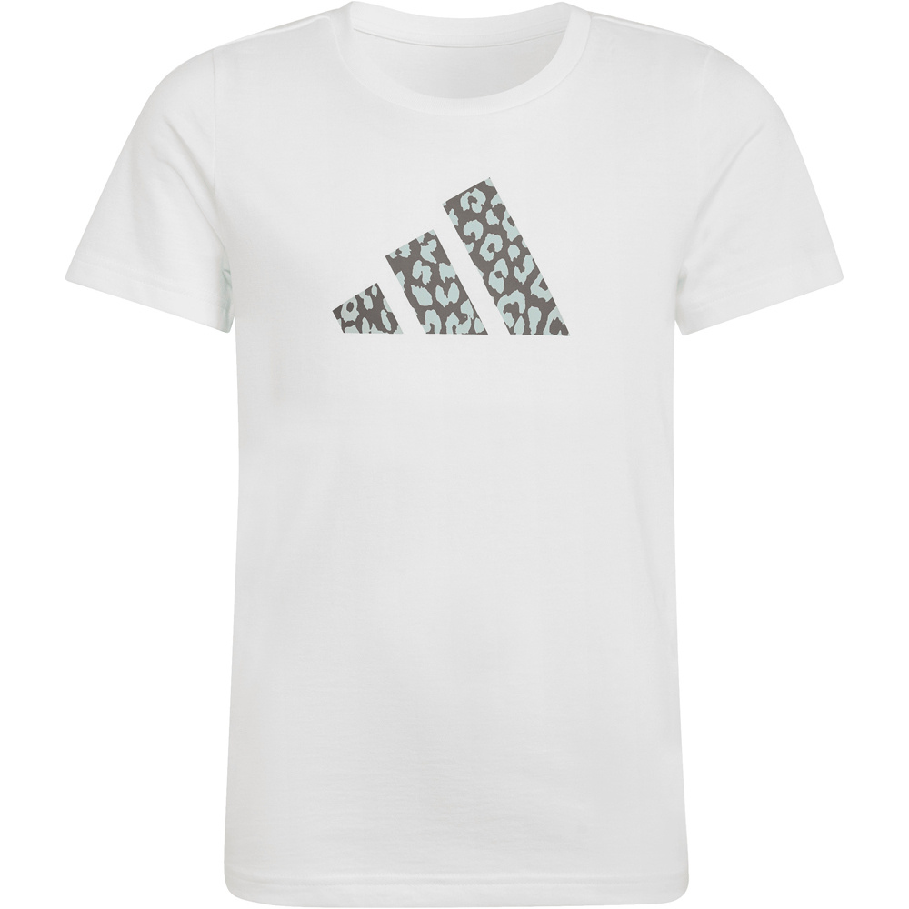 adidas camiseta manga corta niño JUNIOR GIRLS ANIMAL PRINT GRAPHIC BLANCO 04