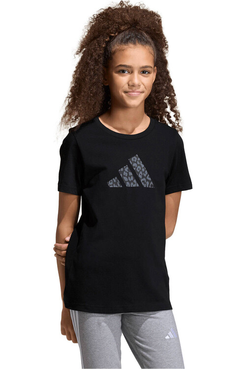 ADIDAS JUNIOR GIRLS ANIMAL PRINT GRAPHIC negro