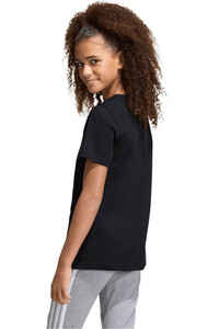 adidas camiseta manga corta niño JUNIOR GIRLS ANIMAL PRINT GRAPHIC NEGRO vista trasera