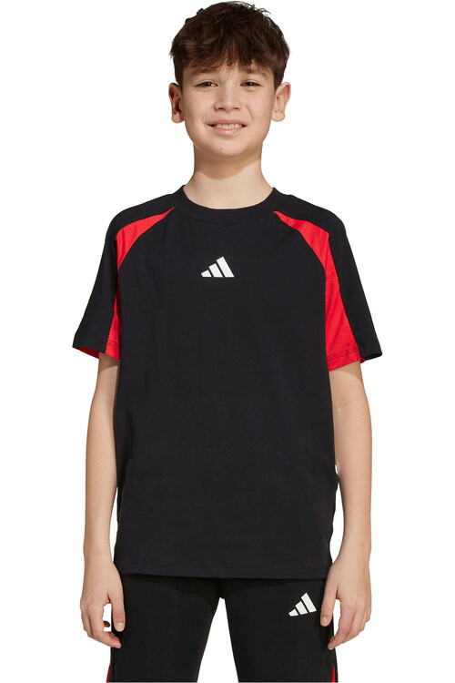 adidas camiseta manga corta niño SEASONAL ESSENTIALS NEGRO
