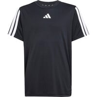 adidas camiseta manga corta niño TRAIN ESSENTIALS 3 STRIPES NEGRO 04