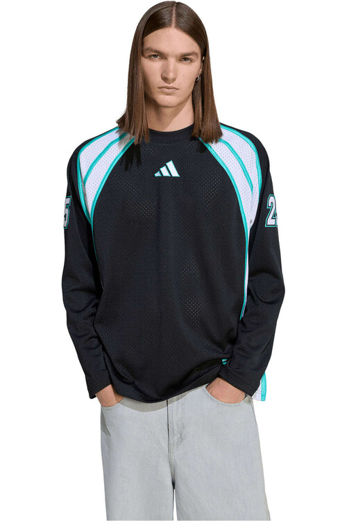 adidas camiseta manga larga hombre MERCEDES - AMG PETRONAS FORMULA ONE TEAM LAS VEGAS NEGRO