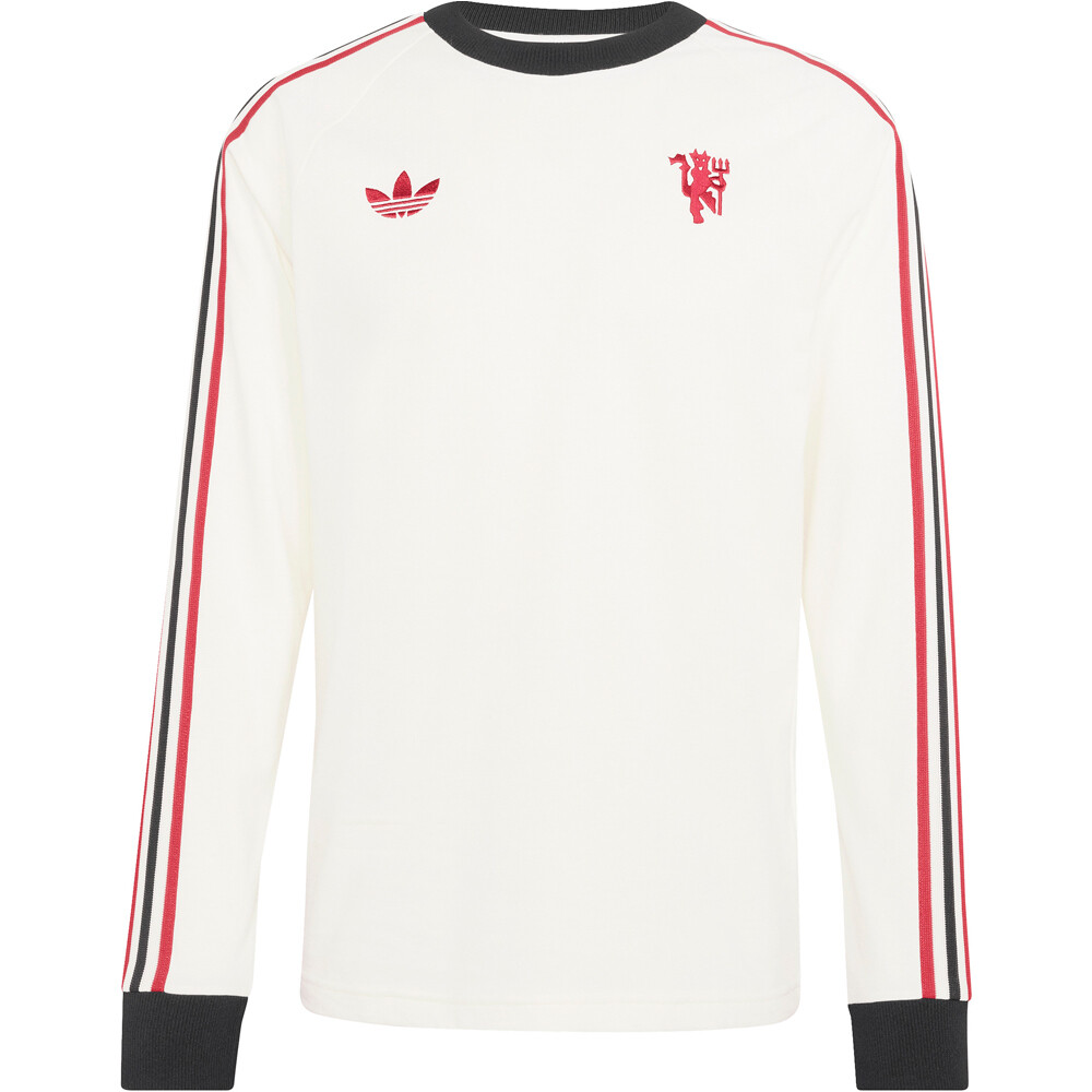 adidas camiseta manga larga hombre ORIGINALS MANCHESTER UNITED BLANCO 04