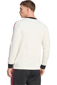 adidas camiseta manga larga hombre ORIGINALS MANCHESTER UNITED BLANCO vista trasera