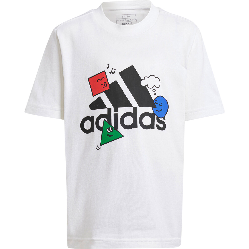 adidas camiseta manga larga niño POSITIVITY TABLE BLANCO vista detalle