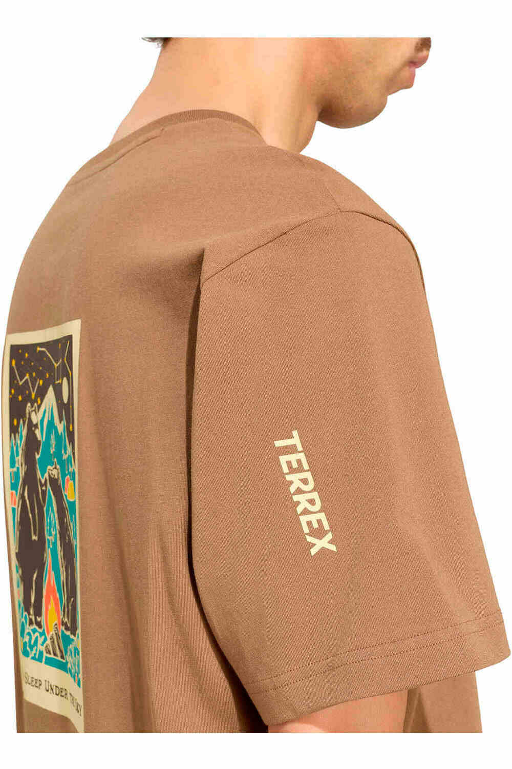 adidas camiseta montaña manga corta hombre TERREX CAMPER MARRON 03
