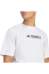 adidas camiseta montaña manga corta hombre TERREX CLASSIC LOGO BLANCO 03