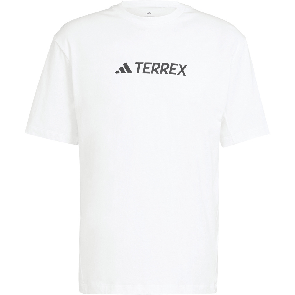 adidas camiseta montaña manga corta hombre TERREX CLASSIC LOGO BLANCO 05