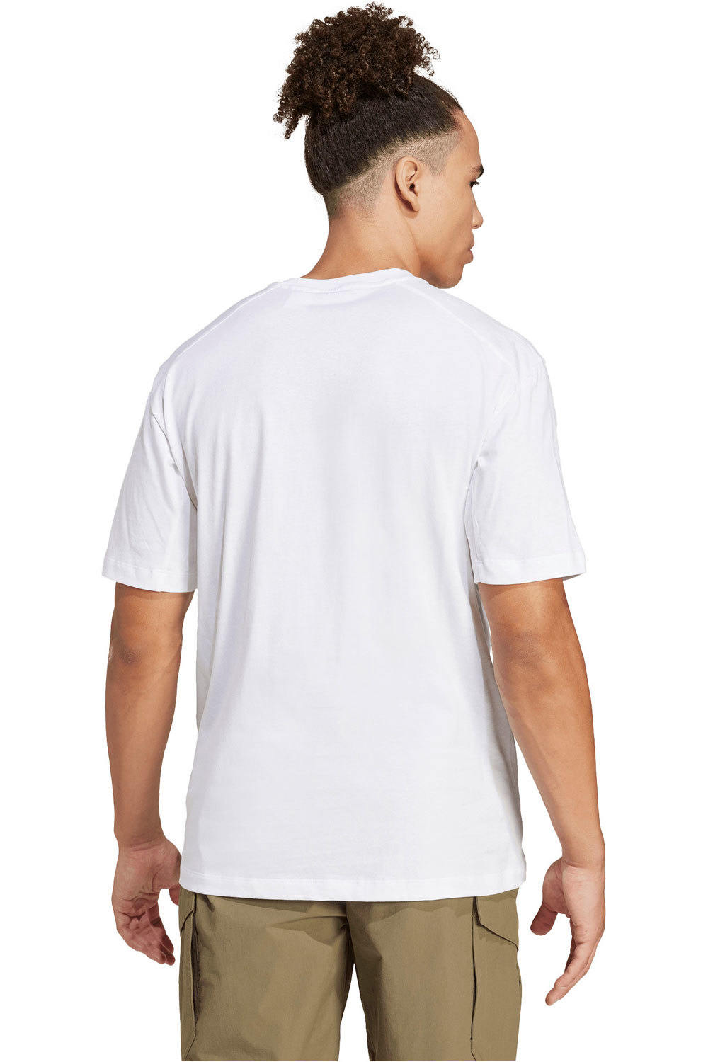 adidas camiseta montaña manga corta hombre TERREX CLASSIC LOGO BLANCO vista trasera