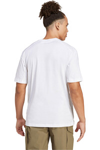adidas camiseta montaña manga corta hombre TERREX CLASSIC LOGO BLANCO vista trasera