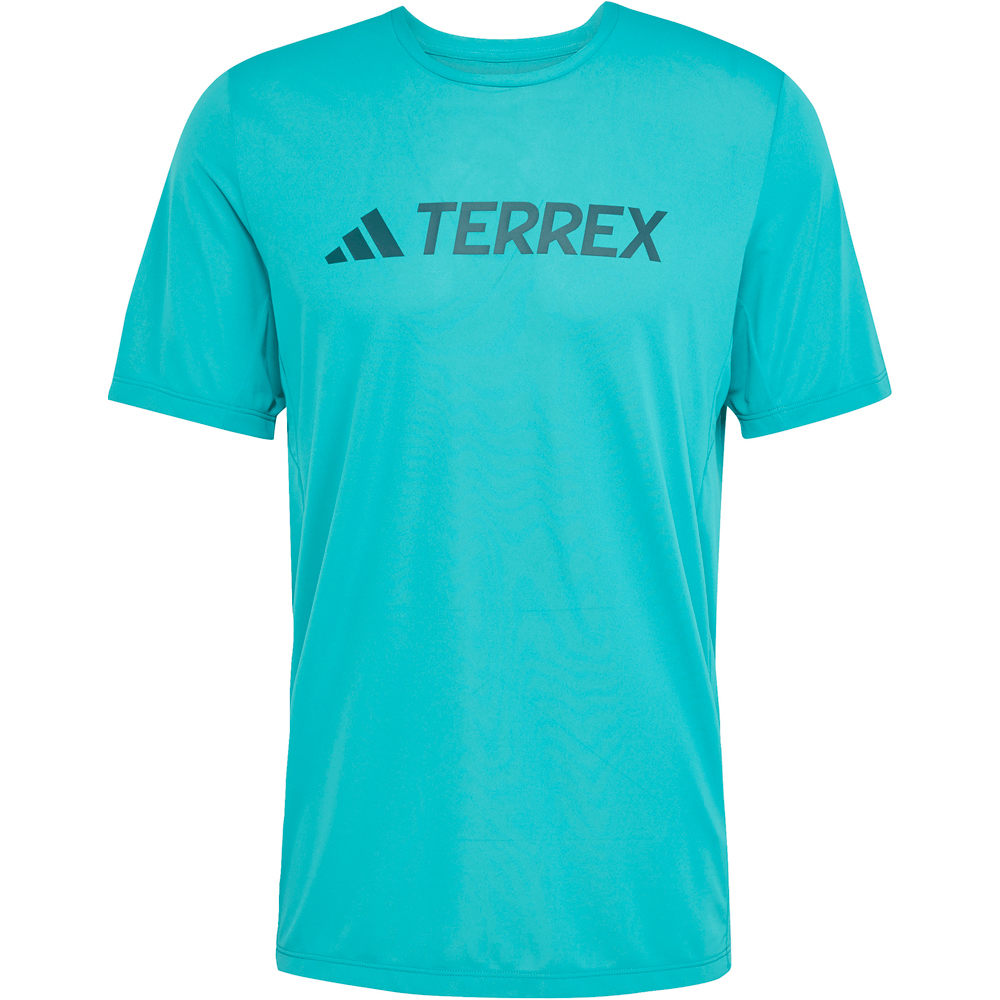 adidas camiseta montaña manga corta hombre TERREX CLIMACOOL LOGO VERDE 05