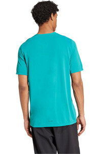 adidas camiseta montaña manga corta hombre TERREX CLIMACOOL LOGO VERDE vista trasera