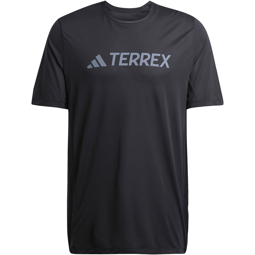 adidas camiseta montaña manga corta hombre TERREX MULTI CLIMACOOL LOGO TECH NEGRO 05