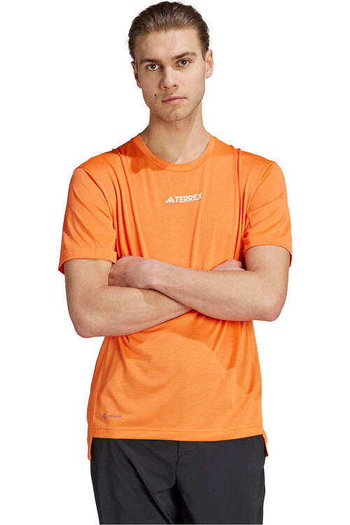 adidas camiseta montaña manga corta hombre TERREX MULTI NARANJA