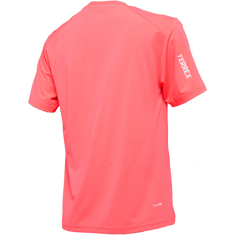 adidas camiseta montaña manga corta mujer TERREX MULTI CLIMACOOL MORADO vista trasera