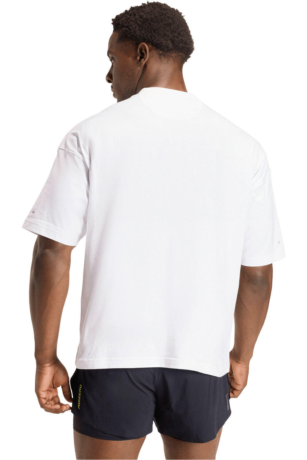 adidas camiseta técnica manga corta hombre ADI365 CHEERING BLANCO vista trasera