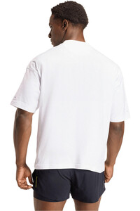 adidas camiseta técnica manga corta hombre ADI365 CHEERING BLANCO vista trasera