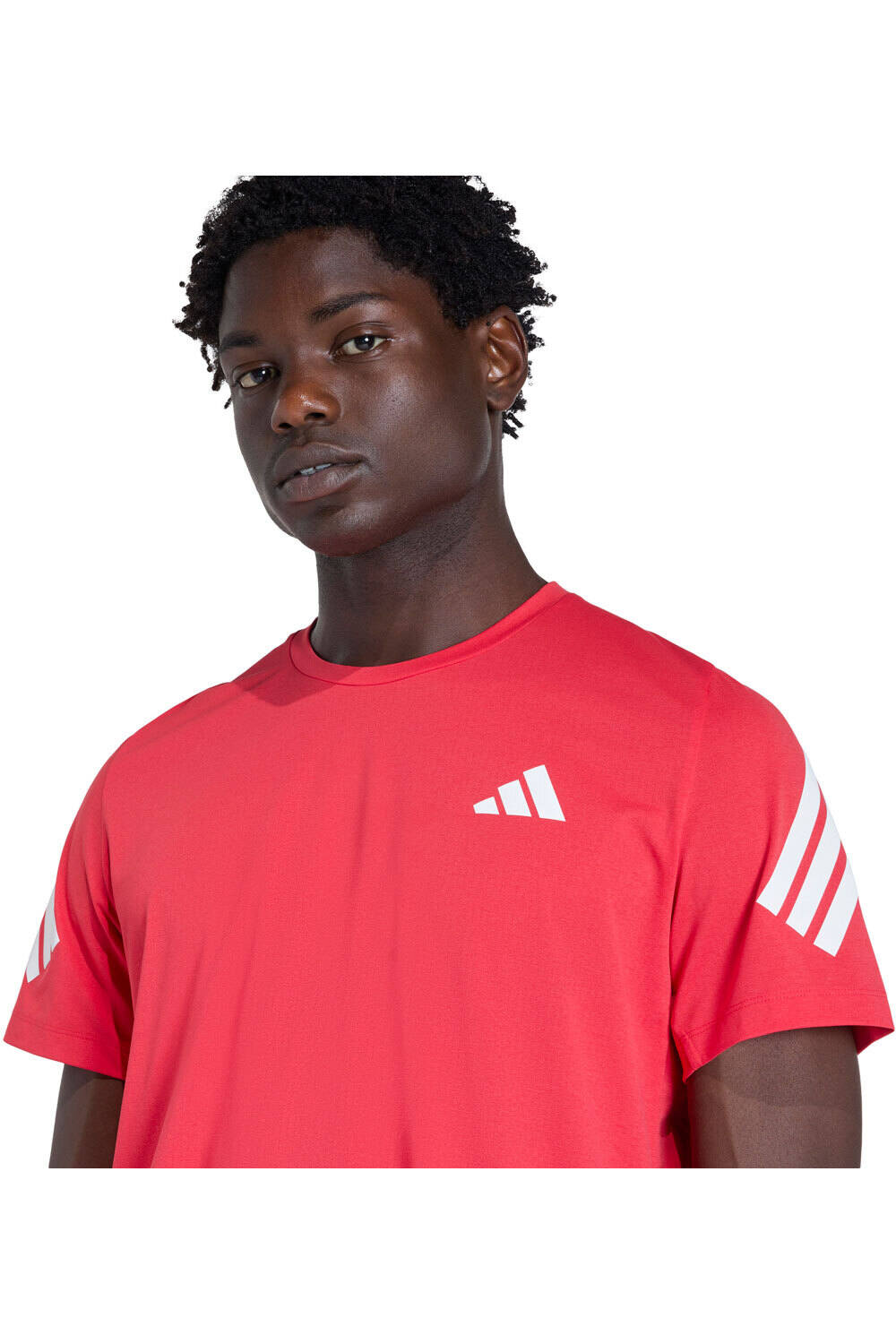 adidas camiseta técnica manga corta hombre ADI365 CLIMACOOL ROSA vista detalle