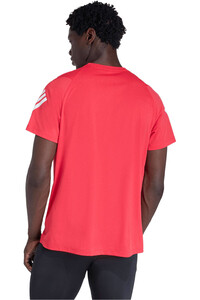 adidas camiseta técnica manga corta hombre ADI365 CLIMACOOL ROSA vista trasera