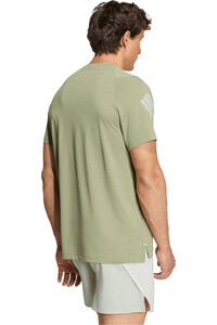 adidas camiseta técnica manga corta hombre ADI365 CLIMACOOL VERDE vista trasera