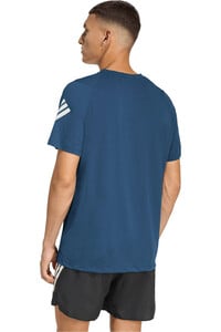 adidas camiseta técnica manga corta hombre ADI365/// T M AZUL vista trasera