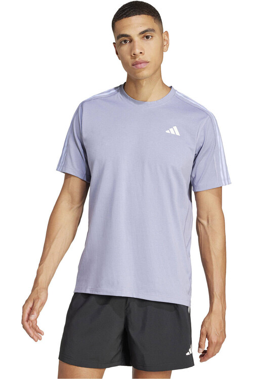 ADIDAS OWN THE RUN 3 STRIPES morado