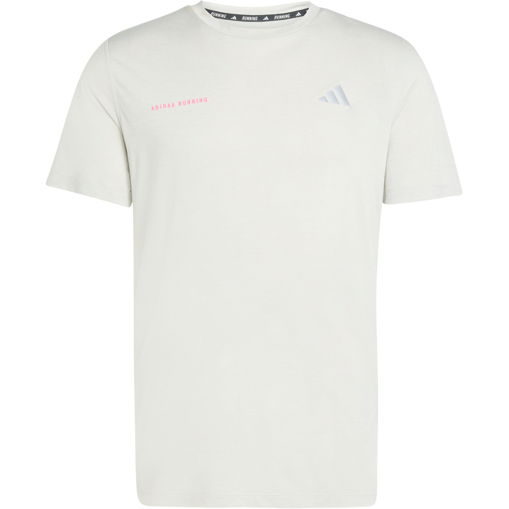 adidas camiseta técnica manga corta hombre OWN THE RUN MELANGE GRIS 04