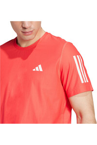 adidas camiseta técnica manga corta hombre OWN THE RUN ROJO vista detalle