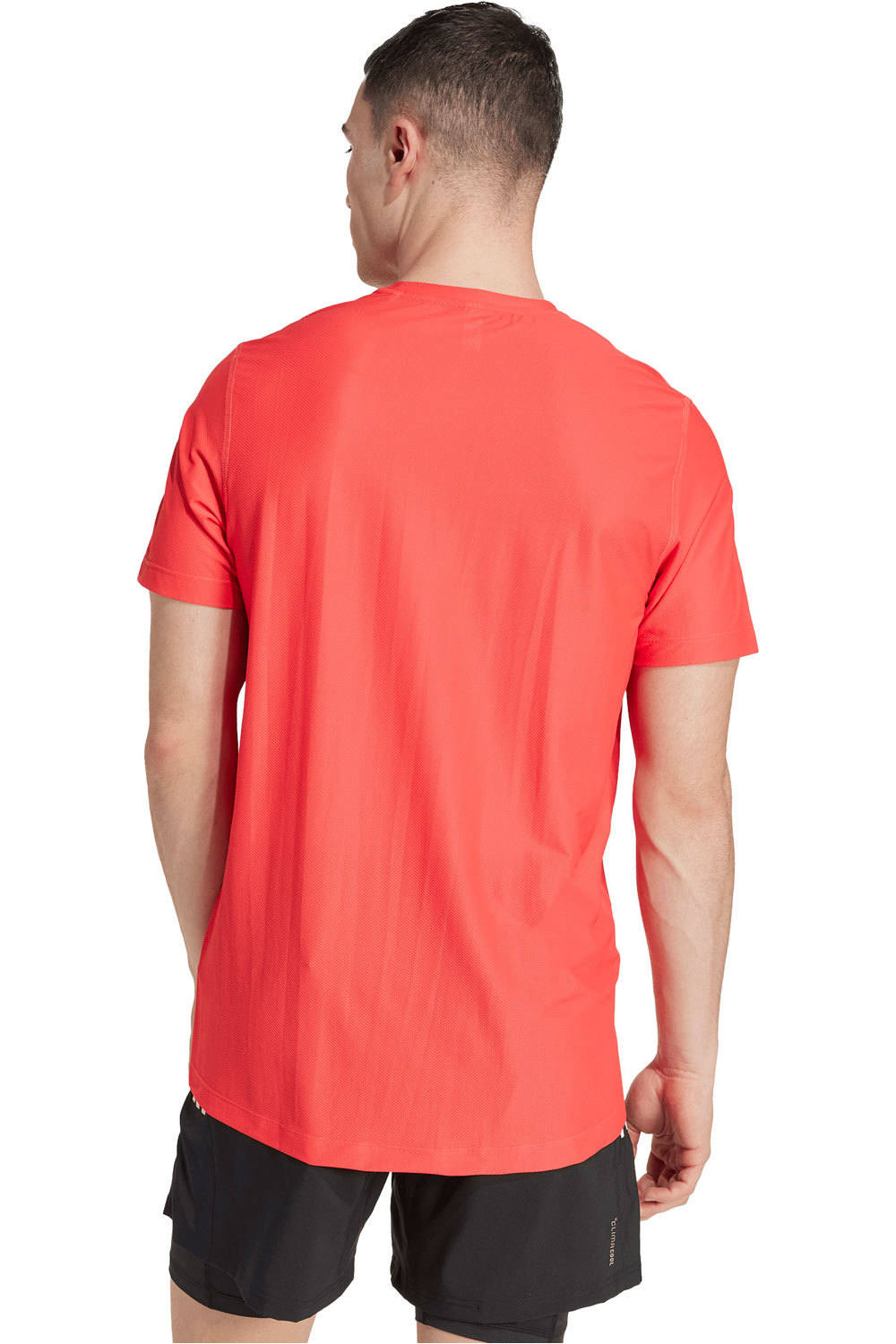 adidas camiseta técnica manga corta hombre OWN THE RUN ROJO vista trasera