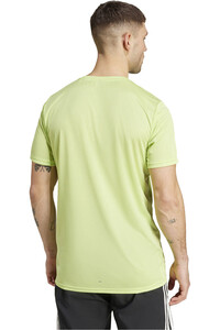 adidas camiseta técnica manga corta hombre RUN IT VERDE vista trasera