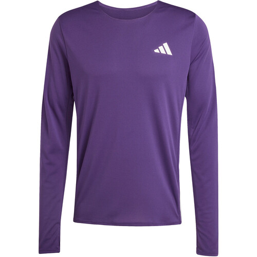 adidas camiseta técnica manga larga hombre ADIZERO MORADO