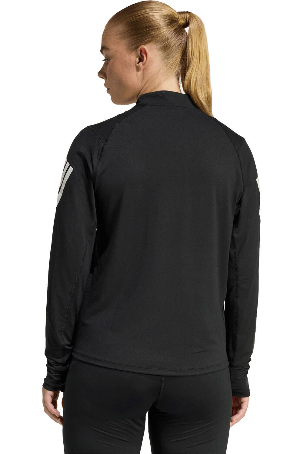 adidas camiseta técnica manga larga mujer ADI365 RUNNING ICONIC NEGRO vista trasera