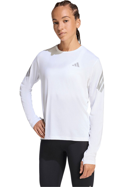 adidas camiseta técnica manga larga mujer CLIMACOOL ADI365 BLANCO