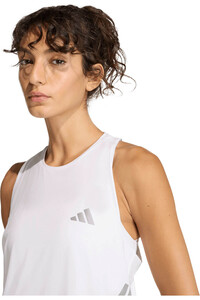 adidas camiseta técnica tirantes mujer ADI365 RUNNING CLIMACOOL ICONIC BLANCO vista detalle