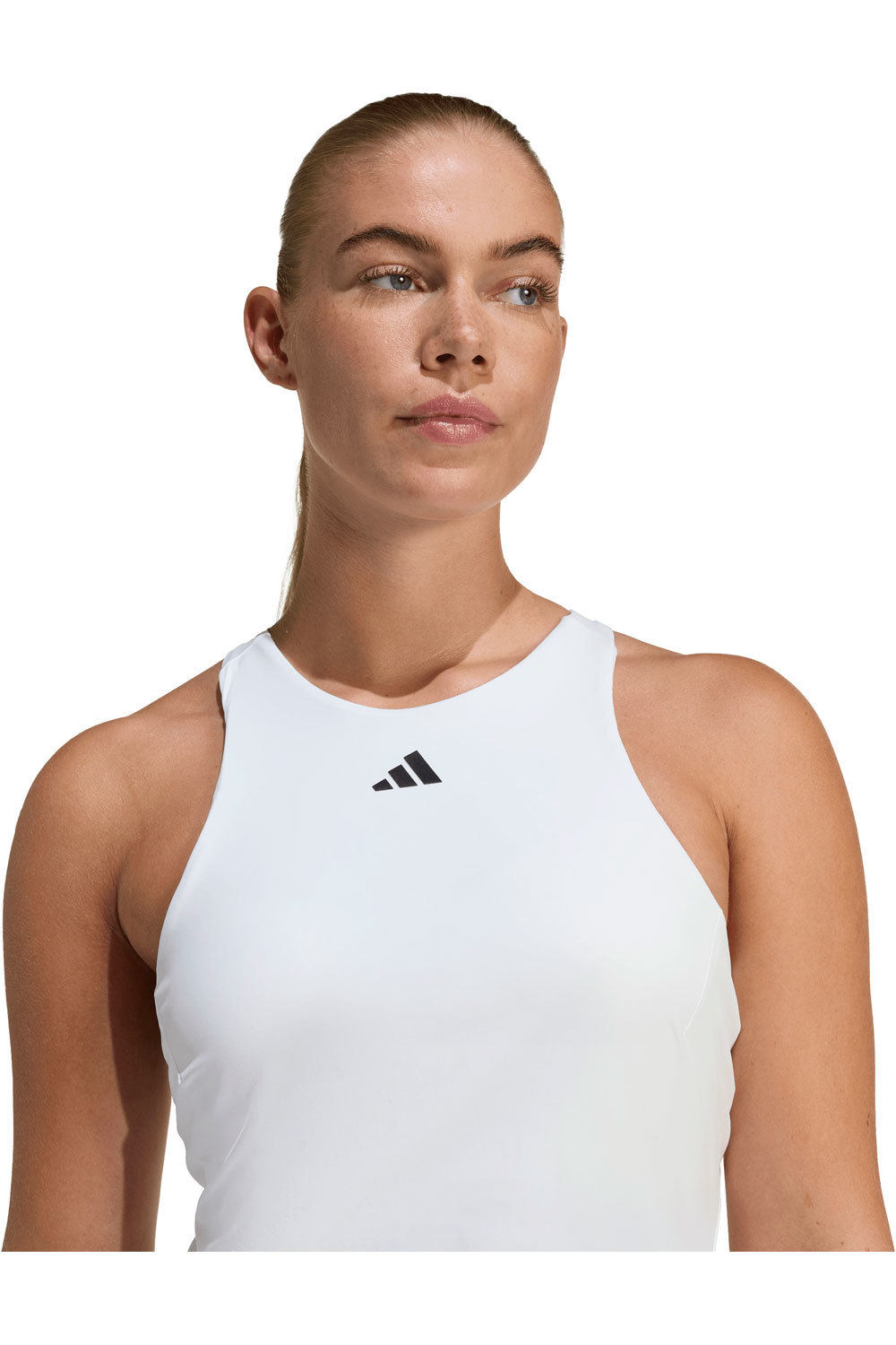 adidas camiseta tenis manga corta mujer CLIMACOOL Y BLANCO 03