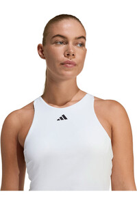 adidas camiseta tenis manga corta mujer CLIMACOOL Y BLANCO 03