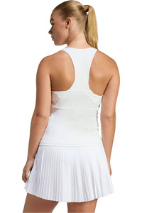 adidas camiseta tenis manga corta mujer CLIMACOOL Y BLANCO vista trasera
