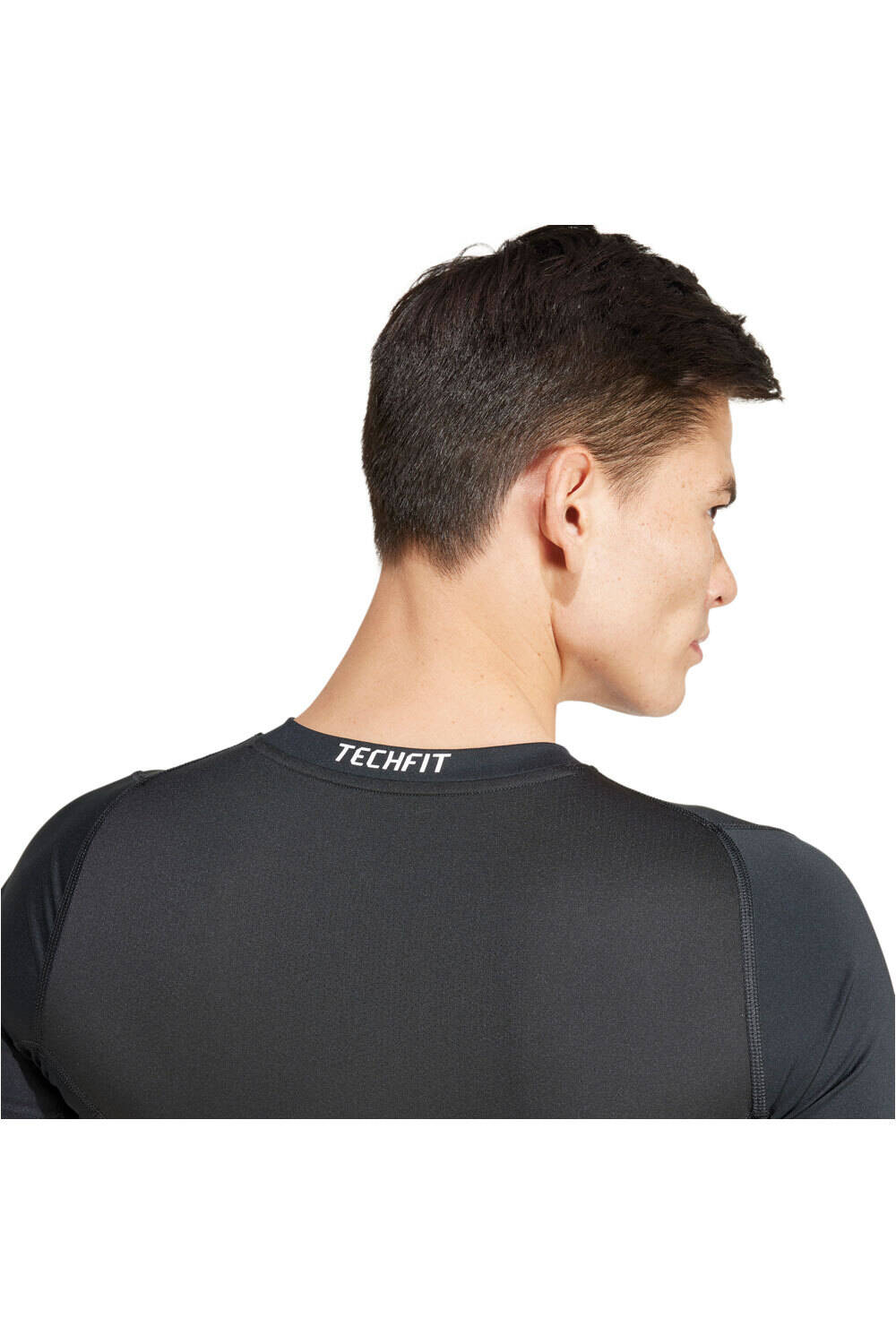 adidas camiseta térmica manga corta hombre TECHFIT COMPRESION TRAINING NEGRO 03