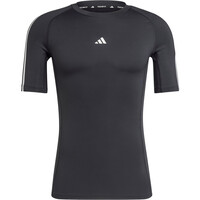 adidas camiseta térmica manga larga hombre TECHFIT COMPRESSION 3 STRIPES NEGRO 04