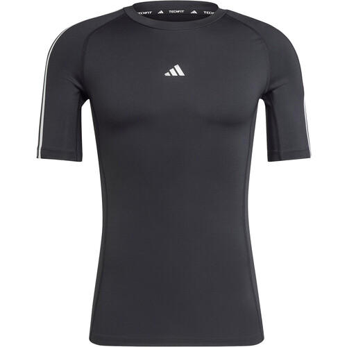 ADIDAS TECHFIT COMPRESSION 3 STRIPES negro