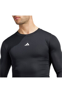 adidas camiseta térmica manga larga hombre TECHFIT NEGRO 03