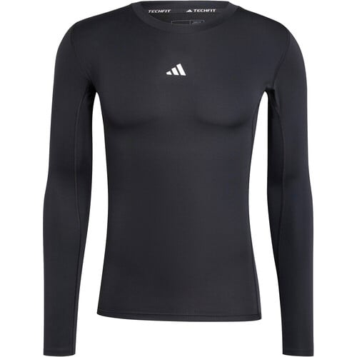 adidas camiseta térmica manga larga hombre TECHFIT NEGRO