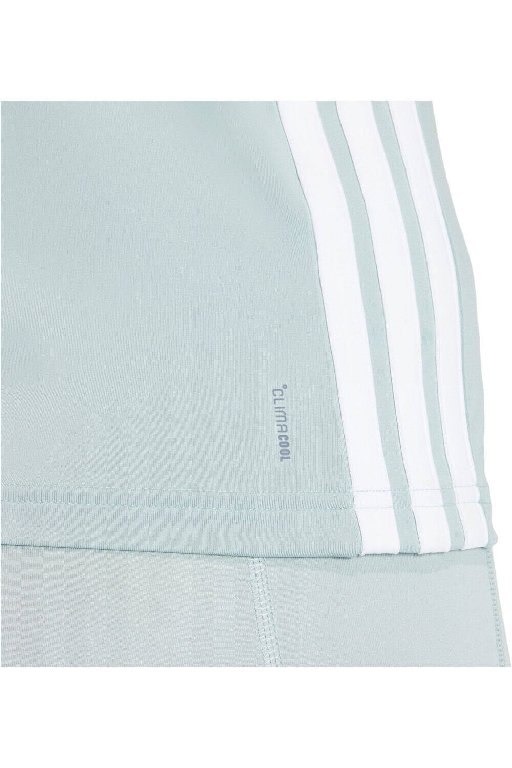 adidas camiseta tirantes fitness mujer WORKOUT ESSENTIALS 3-STRIPES AZUL 03